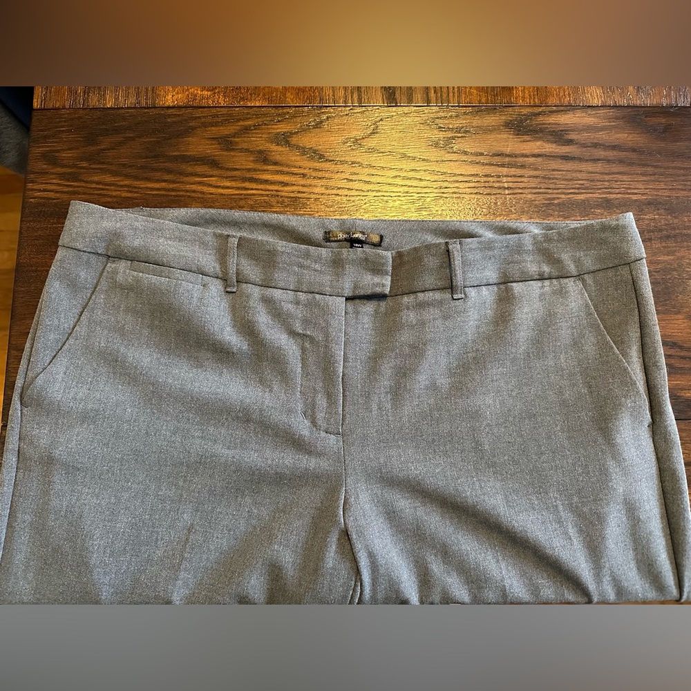 Daisy Fuentes 18W gray trouser pants.